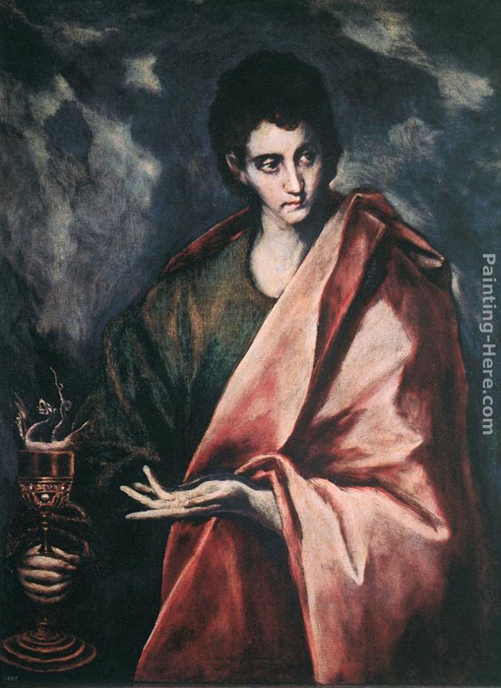 St. John the Evangelist painting - El Greco St. John the Evangelist art painting